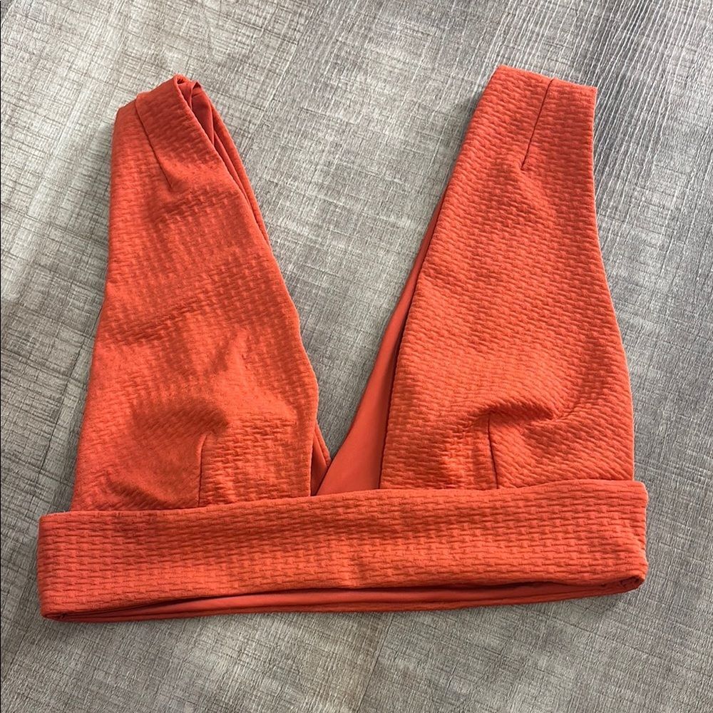 Tavik orange bikini top